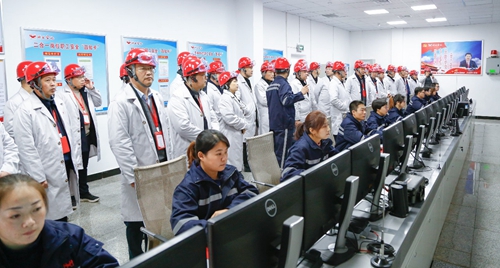 全省?；菲髽I(yè)安全設(shè)計(jì)診斷復(fù)核現(xiàn)場(chǎng)會(huì)代表參觀宜化太平洋熱電公司(圖2)