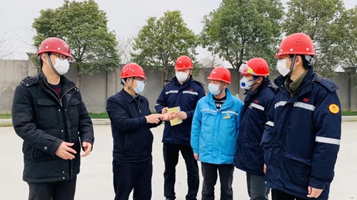 王大真到楚星公司、松滋肥業(yè)檢查疫情防控及安全生產(chǎn)情況(圖1)