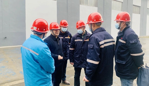 王大真到松滋肥業(yè)、楚星公司現(xiàn)場檢查指導工作(圖2)