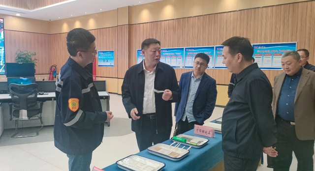 宜昌市國(guó)資委黨委書(shū)記、主任黃智華到降解新材料公司調(diào)研指導(dǎo)工作(圖1)