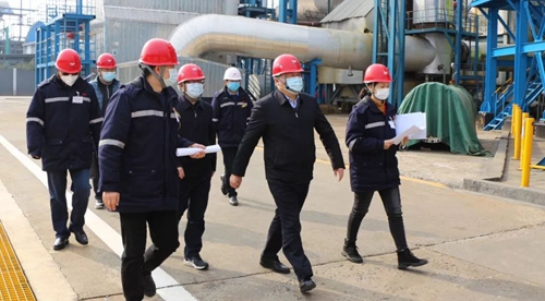 袁衛(wèi)東、王大真到股份公司檢查督導(dǎo)疫情防控及安全生產(chǎn)工作