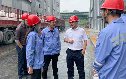 王大真到松滋肥業(yè)、楚星公司和TMP項(xiàng)目現(xiàn)場(chǎng)檢查工作