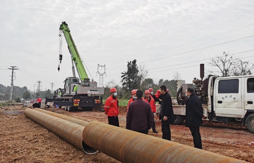 化機公司華潤供熱蒸汽管道工程項目開工！