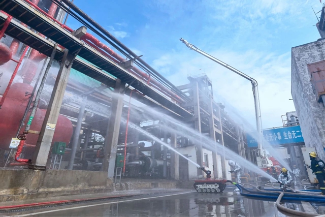 這場(chǎng)?；瘜?shí)戰(zhàn)應(yīng)急演練在股份公司舉行